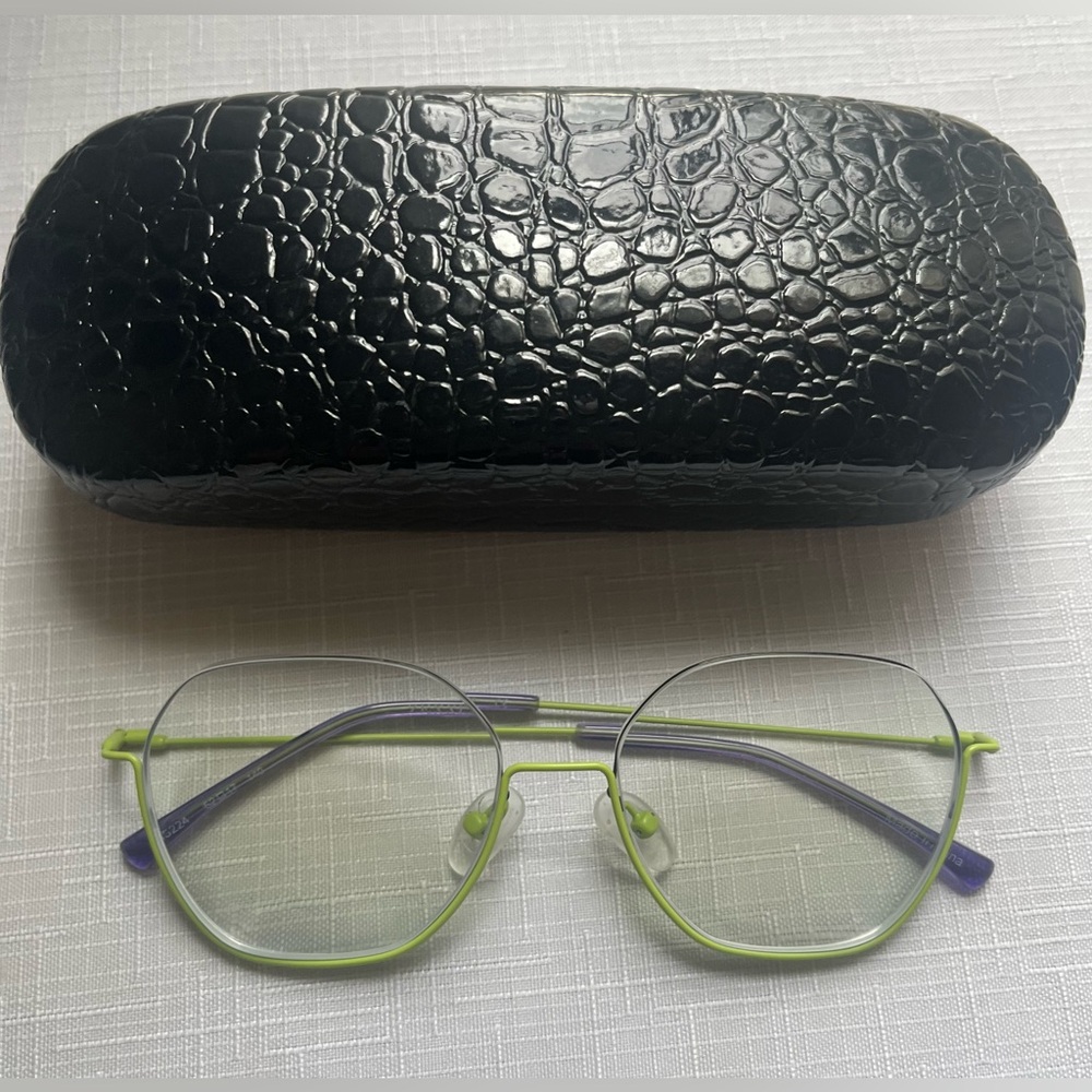 👓ZENNI 180 Green half  Rim Eyeglass
Frame only Unisex Adults